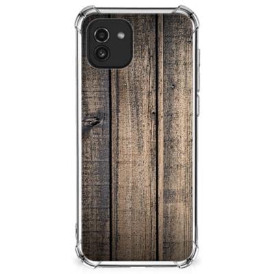 Samsung Galaxy A03 Stevig Telefoonhoesje Steigerhout Samsung Galaxy A03 Stevig Telefoonhoesje Steigerhout