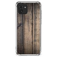 Samsung Galaxy A03 Stevig Telefoonhoesje Steigerhout - thumbnail