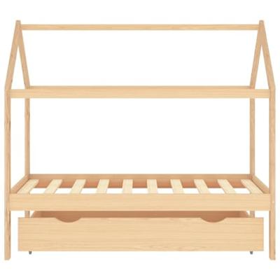 VidaXL Kinderbedframe met lade massief grenenhout 80x160 cm