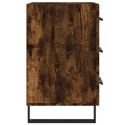 Nachtkastje 40x40x66 cm bewerkt hout gerookt eikenkleurig Nachtkastje 40x40x66 cm bewerkt hout gerookt eikenkleurig