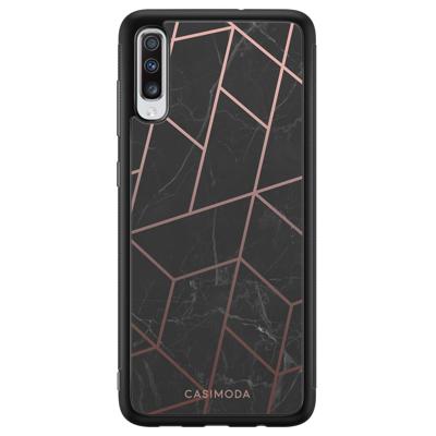 Samsung Galaxy A70 hoesje - Marble grid