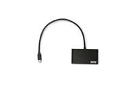 PORT Designs 900123 USB-C (USB 3.2 Gen 2) multiport hub 4 poorten Zwart - thumbnail