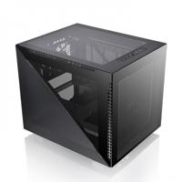 Thermaltake Divider 200 TG Black Micro-tower PC-behuizing Zwart 2 voorgeïnstalleerde ventilators, Zijvenster, Stoffilter - thumbnail