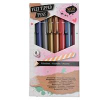 Viltstiften Metallic, 8st. - thumbnail