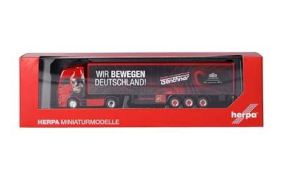 Herpa 318075 H0 Vrachtwagen MAN TGX GX Gardinenplanensatteltrein „Genthner/wij bewegen Duitsland” (Baden-Württemberg/Oberderdingen) Herpa 318075 H0 Vrachtwagen MAN TGX GX Gardinenplanensatteltrein „Genthner/wij bewegen Duitsland” (Baden-Württemberg/Oberderdingen)
