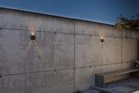 Lutec Zwarte wandlampGemini Beams rond design - 5104006012 - thumbnail