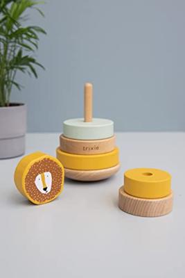 Trixie houten stapelspeelgoed mr. lion, 7dlg.