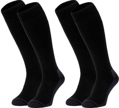 Skisok Premium Merinowol 2-Pack | Zwart | 43/46 Skisok Premium Merinowol 2-Pack | Zwart | 43/46