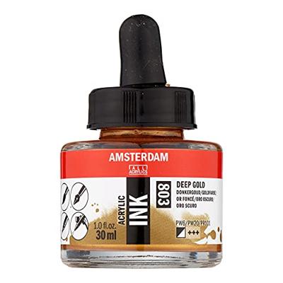 Amsterdam All Acrylics Amsterdam • acrylinkt fles 30 ml donkergoud 803