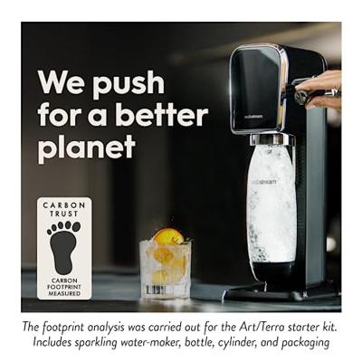 Sodastream ART Starterpack incl. 1l.Fles + Quick Connect Cilinder Waterkan Zwart