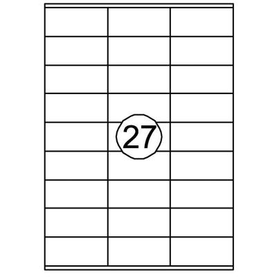 Etiket Quantore 70x32mm 2700stuks Etiket Quantore 70x32mm 2700stuks