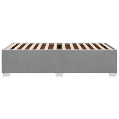 Bedframe zonder matras 90x200 cm stof lichtgrijs