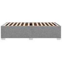 Bedframe zonder matras 90x200 cm stof lichtgrijs - thumbnail