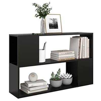 VidaXL Boekenkast 100x24x63 cm bewerkt hout zwart