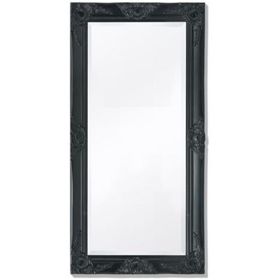 VidaXL Wandspiegel barok 100 x 50 cm zwart VidaXL Wandspiegel barok 100 x 50 cm zwart
