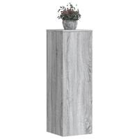 Plantenstandaards 2 st 33x33x100 cm bewerkt hout grijs sonoma - thumbnail