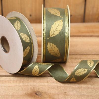 Bonbon doosjes - Chocolade doosje - Lint Goudblad groen - 1 stuks