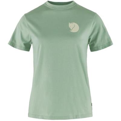 Fjallraven Fox Boxy Logo T-Shirt Dames Misty Green M