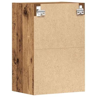 Hangkast Riga 40x29,5x60 cm bewerkt hout oud houtkleurig