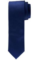 Profuomo zijden stropdas marine/wit - thumbnail