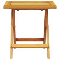 Ligbedden 2 st met tafel massief acaciahout - thumbnail
