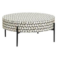 Tower Living Ronde Salontafel 'Brendola' Bone inlay, 80cm - thumbnail