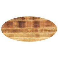 Tafelblad ovaal 140x50x2,5 cm massief mangohout - thumbnail