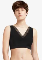 Bralette kanten top met vulling - Soft Stretch - Dames naadloze Bh top - Brede bandjes - thumbnail