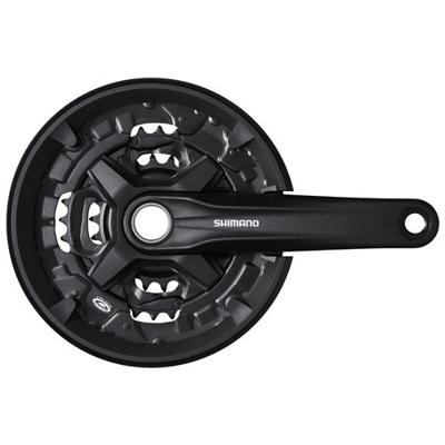 Crankstel 3 x 9 speed Shimano FC-MT210 met 170mm crankarm 44-32-22T - zwart