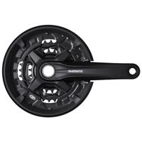 Crankstel 3 x 9 speed Shimano FC-MT210 met 170mm crankarm 44-32-22T - zwart - thumbnail