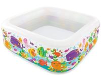 Intex vierkant opblaaszwembad - thumbnail