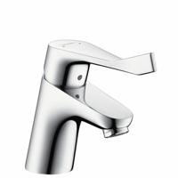 Hansgrohe Focus Care wastafelkraan met ComfortZone 70 met verlengde greep 12.1cm EcoSmart met waste chroom 31910000 - thumbnail