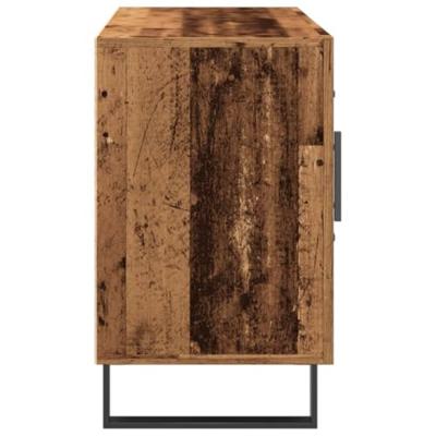 Dressoir 100x36x60 cm bewerkt hout oud houtkleurig