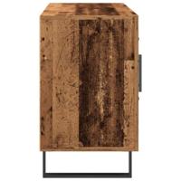 Dressoir 100x36x60 cm bewerkt hout oud houtkleurig - thumbnail