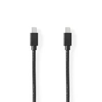 Nedis Mini DisplayPort-Kabel | Mini-DisplayPort Male naar Mini-DisplayPort Male | 48 Gbps | 2 m | 1 stuks - CCGP37504BK20 CCGP37504BK20 - thumbnail