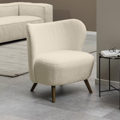Bendt Fauteuil 'Bram' Teddy, kleur Crème Bendt Fauteuil 'Bram' Teddy, kleur Crème