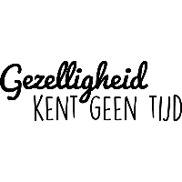Gezelligheid, kent geen tijd - Muursticker - thumbnail