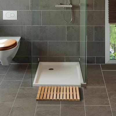 Platform Wenko 23838100 Binnenkant/Buitenkant 60 x 40 cm Bamboe