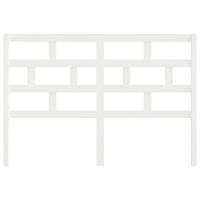 Hoofdbord 141x4x100 cm massief grenenhout wit - thumbnail