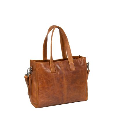Justified Justified Bags Nynke Cognac 7L Shopper Medium