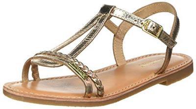 Leren sandalen Badou LES TROPEZIENNES® BY M. BELARBI goudbeige