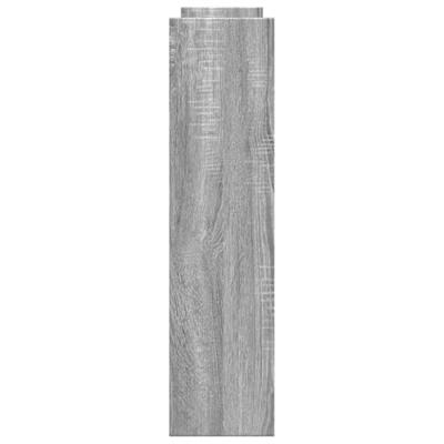 Opbergtrolley smal 4-laags bewerkt hout grijs sonoma eiken Opbergtrolley smal 4-laags bewerkt hout grijs sonoma eiken