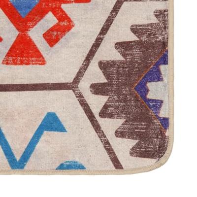 Vloerkleed wasbaar anti-slip 80x150 cm meerkleurig Vloerkleed wasbaar anti-slip 80x150 cm meerkleurig