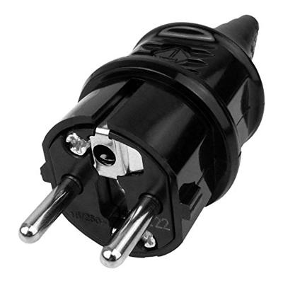 MENNEKES 10754 Stekker met randaarde Plastic 230 V Zwart IP44