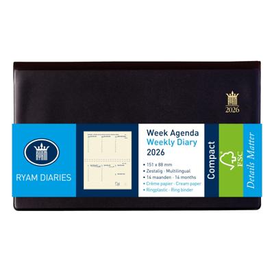 Agenda 2026 ryam compact suprema 7d/2p zwart