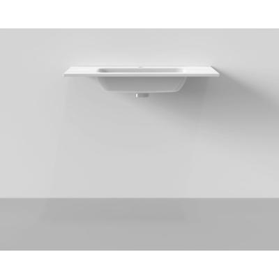 Wastafel BWS Pakaru 91x46,5x17 Glans Wit (1 kraangat)