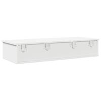 Wandschap met lades 100x37,5x19 cm bewerkt hout wit - thumbnail