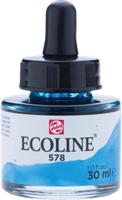 Talens Ecoline waterverf flacon van 30 ml, hemelsblauw (cyaan) - thumbnail