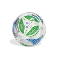 adidas MLS Mini Voetbal Maat 1 Wit Groen Blauw - thumbnail