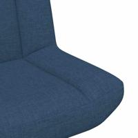 Draaistoel Blauw Stof - thumbnail